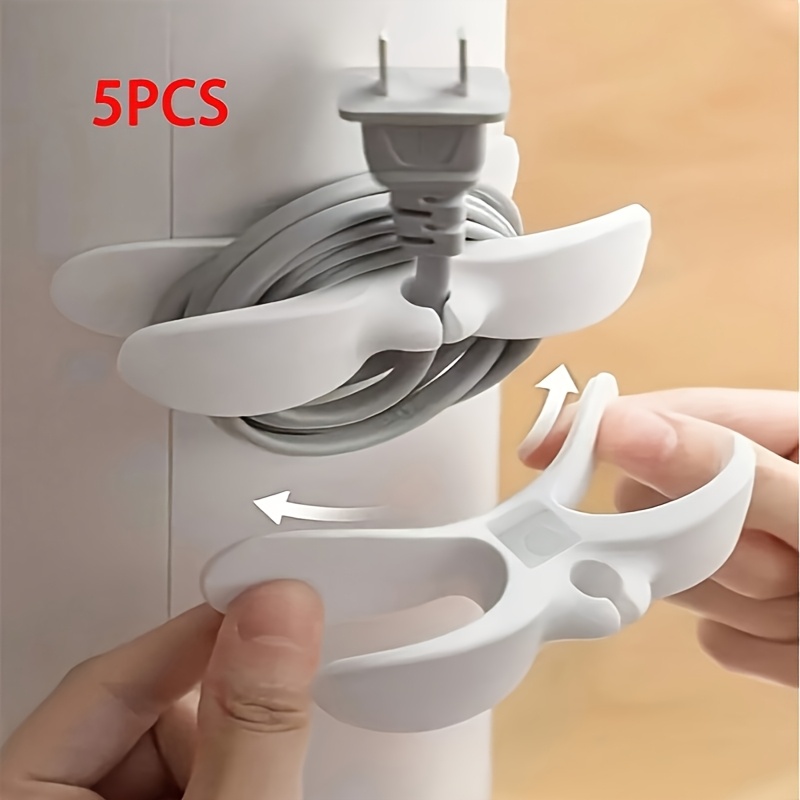 Kitchen Appliances Storage - 5 white or black plastic cable