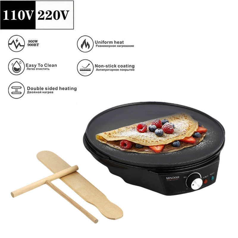 110V Electric Crepe Pan Pancak - Electric Griddle Pancake review and price