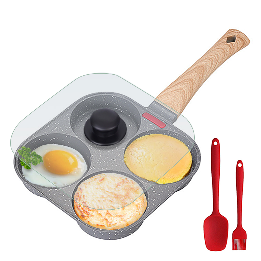 Non Stick 4-Cup Egg Frying Pan - Electric Griddle Pancake review and price