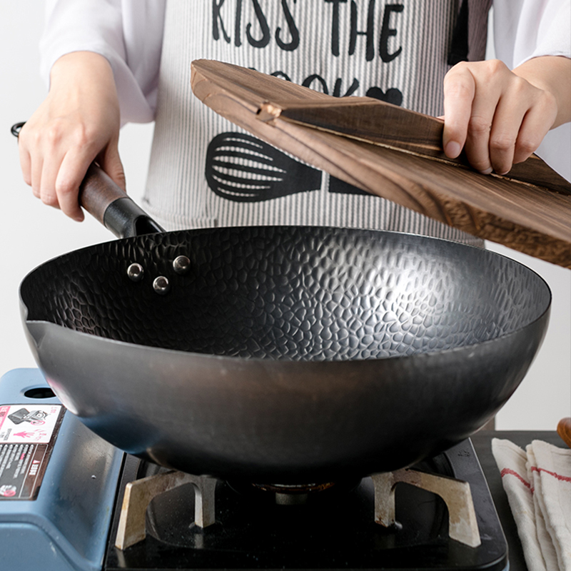 Carbon Steel Wok Pan 32cm Stir - Wok Electric Flat review and price