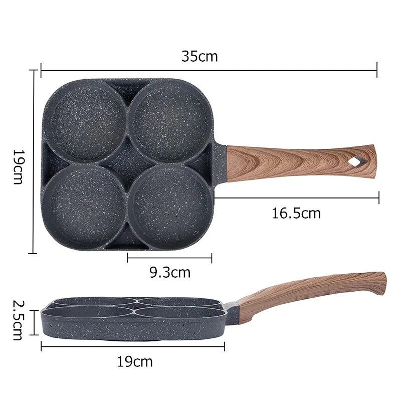 Pancake Egg Frying Pan 4 Cups  - Electric Griddle Pancake review and price