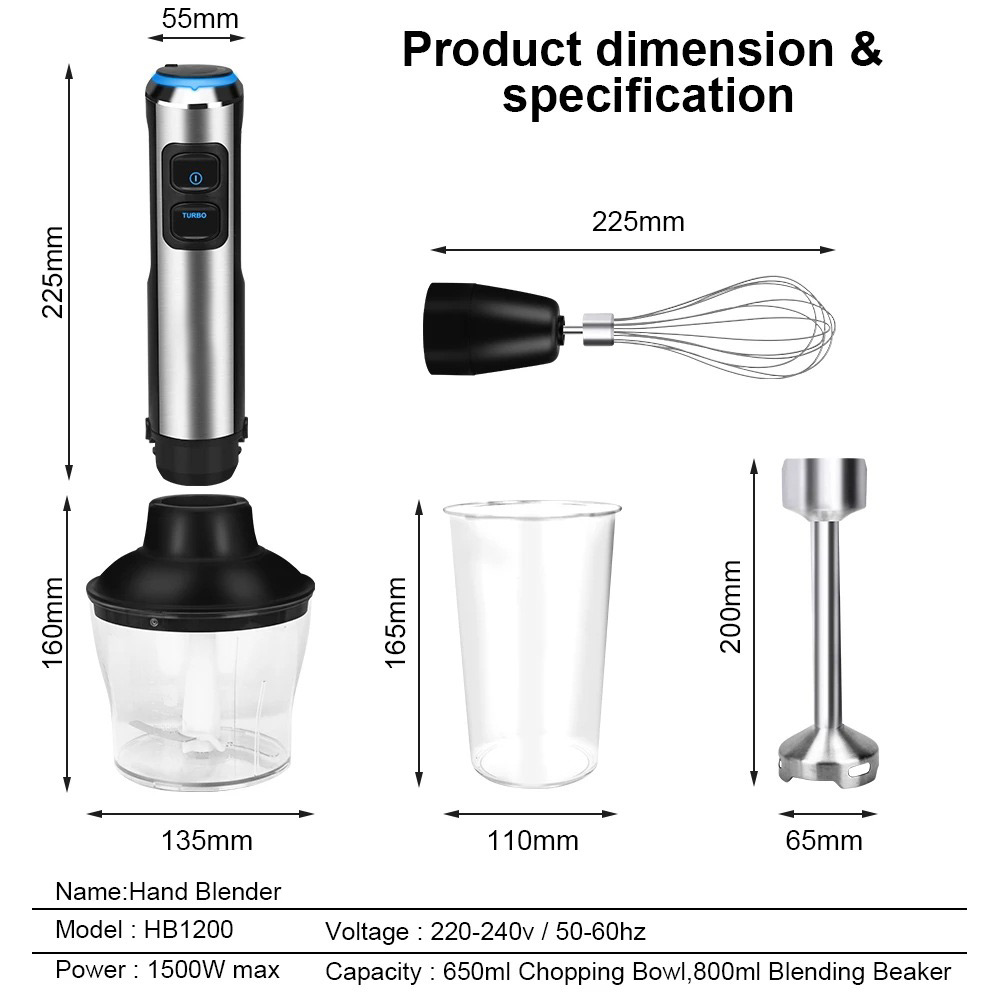 4 in 1 High Power Hand Stick B - Blender High Power review and price
