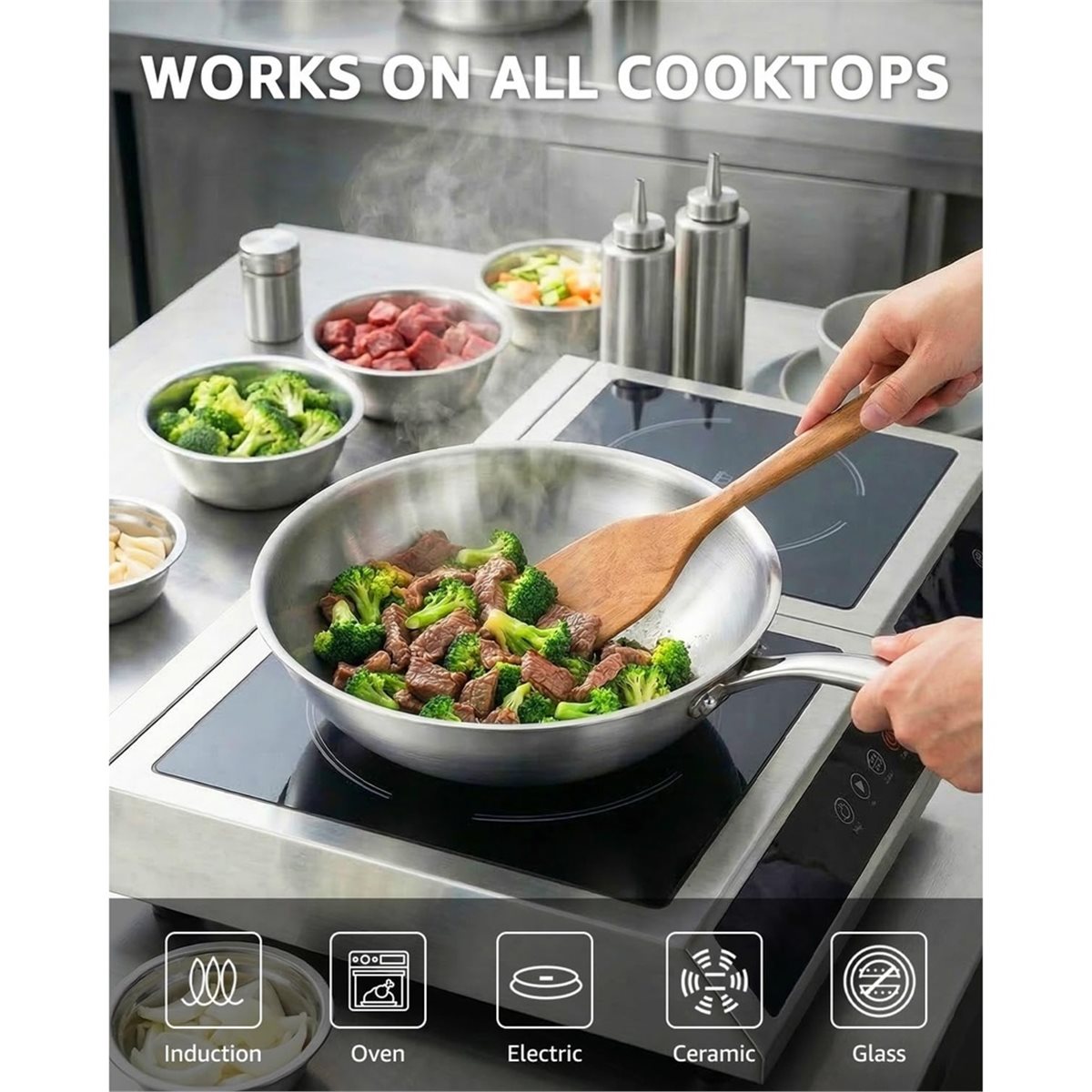 Premium Household 12 Inch Tri- - Wok Electric Flat review and price