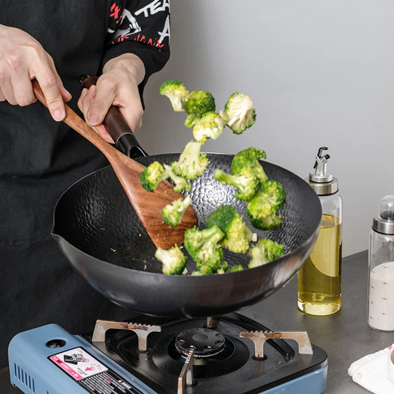Carbon Steel Wok Pan 32cm Stir - Wok Electric Flat review and price