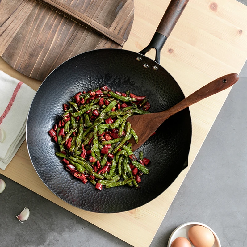 Carbon Steel Wok Pan 32cm Stir - Wok Electric Flat review and price
