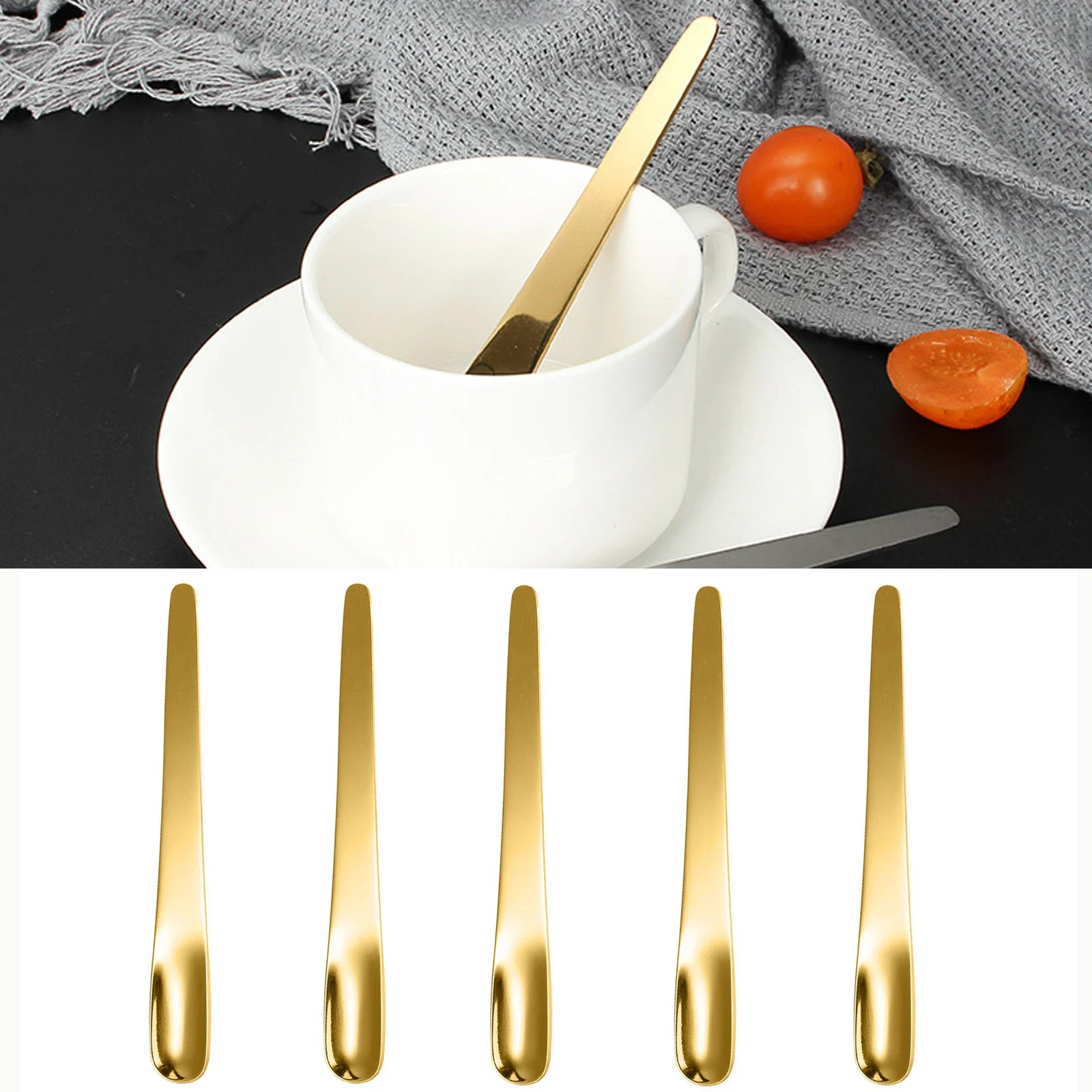 5PCS Coffee Spoon Stainless St - Kitchen Appliances Restaurant review and price