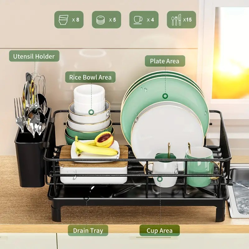 Rustproof Dish Drying Rack Kit - Kitchen Appliances Storage review and price