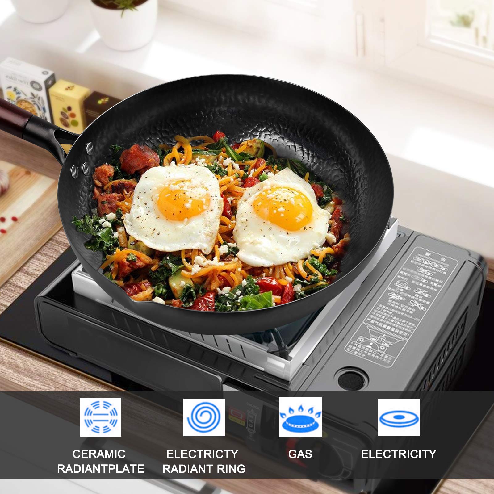Carbon Steel Wok,Woks and Stir - Wok Electric Flat review and price