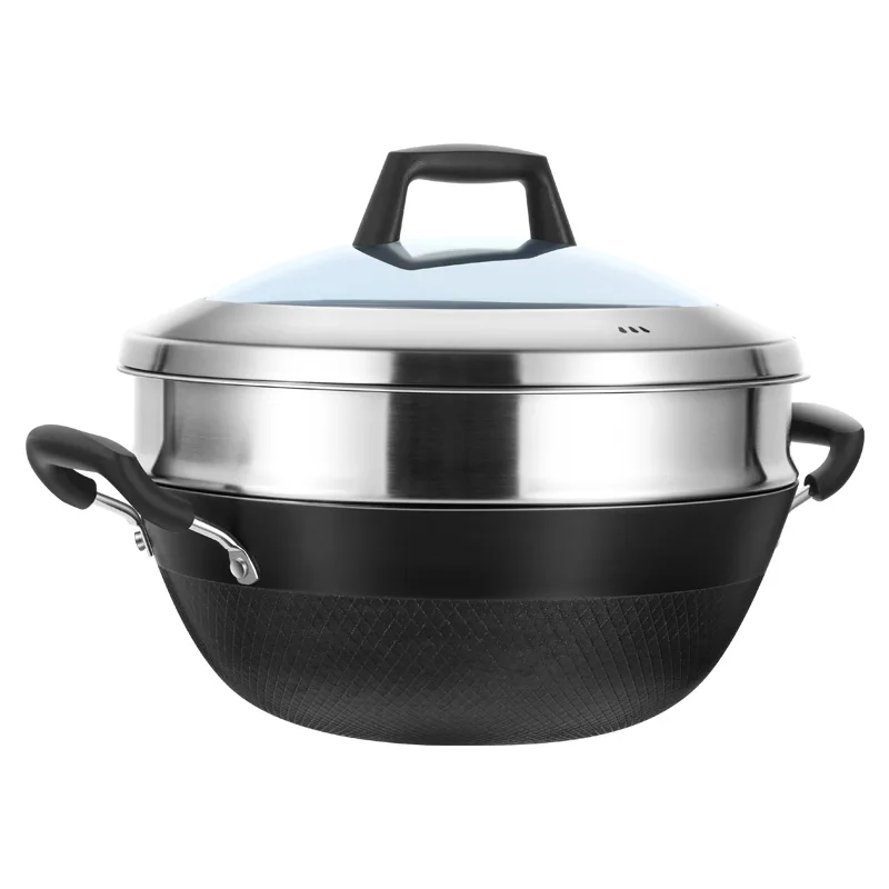Flat bottom frying pan Stainle - Wok Electric Flat review and price