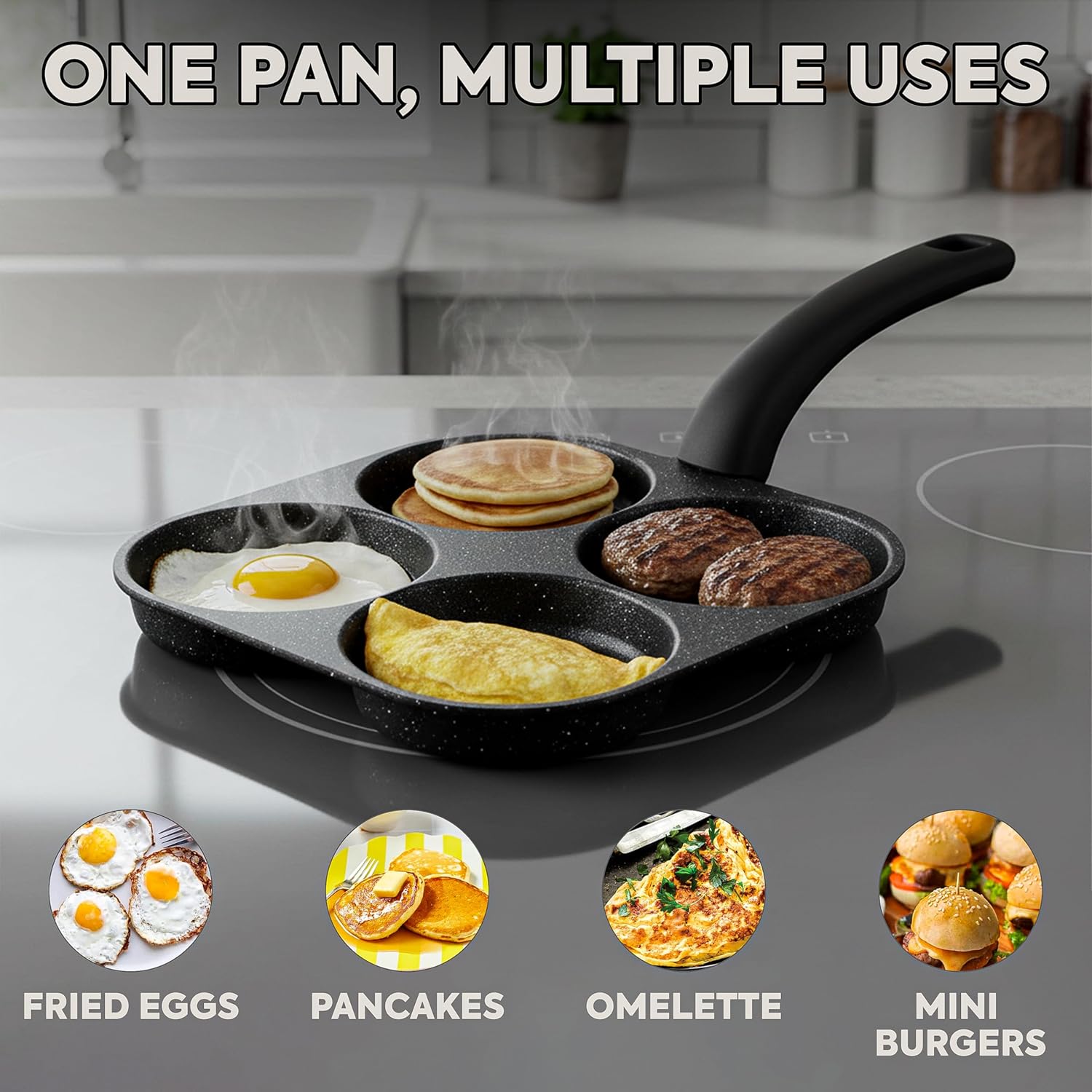 Egg Frying Pan Nonstick Pancak - Electric Griddle Pancake review and price