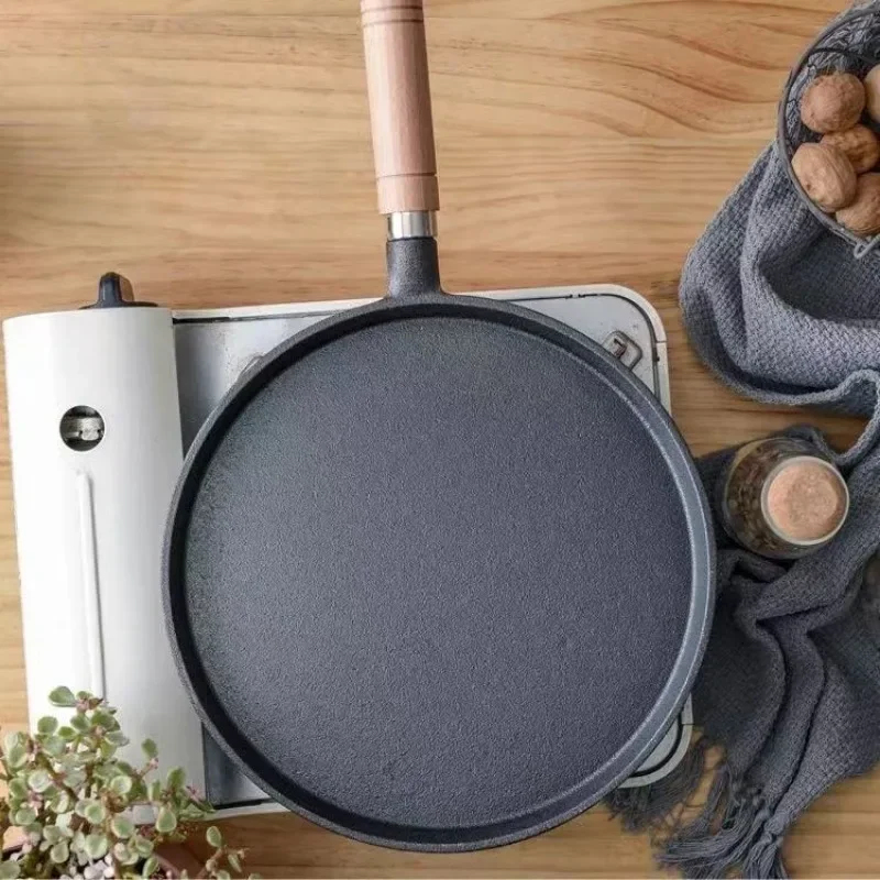 20cm Cast Iron Skillet Wooden  - Electric Griddle Pancake review and price