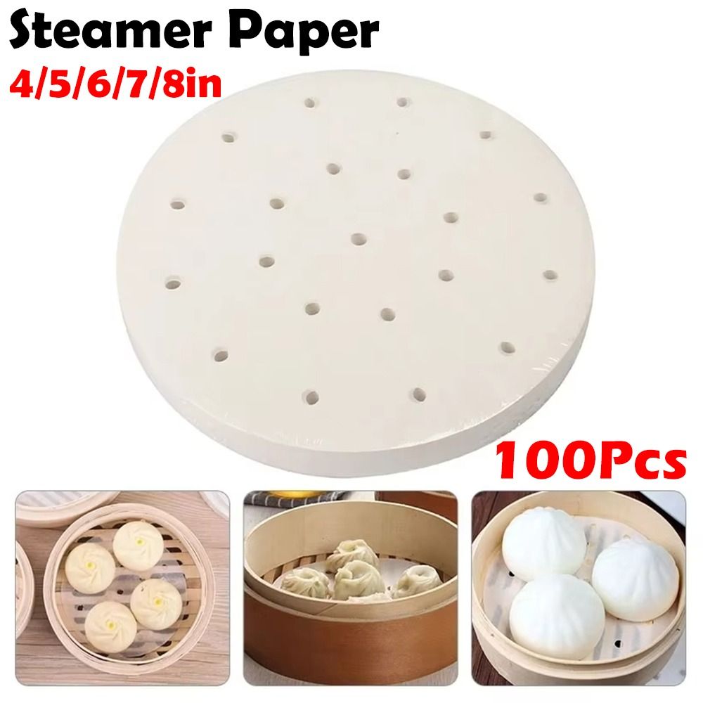 100Pcs Steamed Paper Steamed B - Kitchen Appliances Restaurant review and price