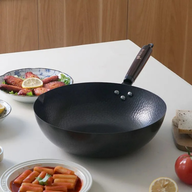 Carbon Steel Wok Pan 32cm Stir - Wok Electric Flat review and price